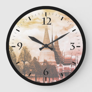 Grande Horloge Ronde Vintage Thaïlande Bangkok Chapel Royal Palace