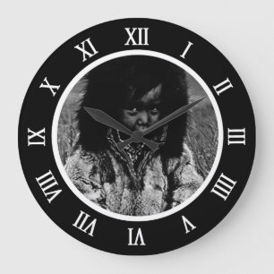 Grande Horloge Ronde Vintage USA Alaska eskimboy Souris Pad Phone Ring