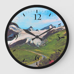 Grande Horloge Ronde Vintage USA Alaska glacier Worthington été