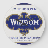 Vintage Végétal Can Étiquette Art, Winsom Peas