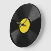 Grande Horloge Ronde Vinyl Record Music Clock (Angle)