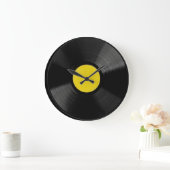 Grande Horloge Ronde Vinyl Record Music Clock (Maison)