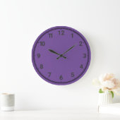 Grande Horloge Ronde Violet (Maison)