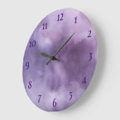 Grande Horloge Ronde Violet (Angle)