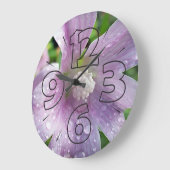Grande Horloge Ronde Violet clair (Angle)