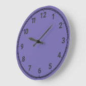 Grande Horloge Ronde Violet clair (Angle)