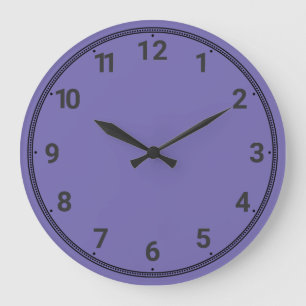Grande Horloge Ronde Violet clair