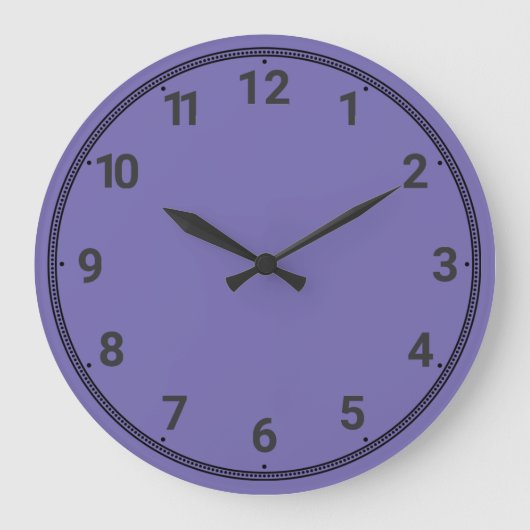 Grande Horloge Ronde Violet clair (Recto)