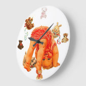 Grande Horloge Ronde "Visage bébé" (Angle)