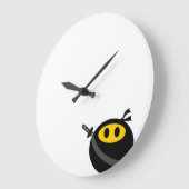 Grande Horloge Ronde visage de Ninja (Angle)