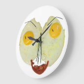 GRANDE HORLOGE RONDE VISAGE D'OEUFS (Angle)