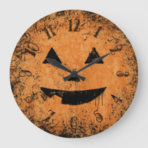 Grande Horloge Ronde Visage Painty de citrouille