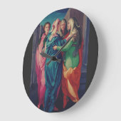 Grande Horloge Ronde Visite de la Vierge par Pontormo (Angle)