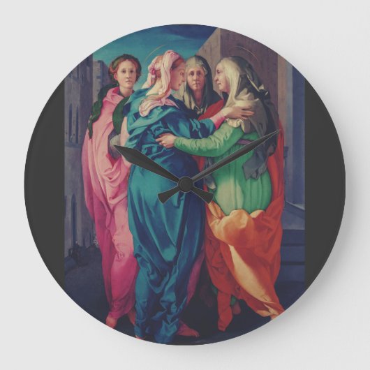 Grande Horloge Ronde Visite de la Vierge par Pontormo (Recto)