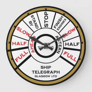 Grande Horloge Ronde Vitesse du navire Titanic