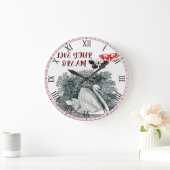 Grande Horloge Ronde Vivez Votre Rêve Comme Swan (Maison)