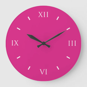 Grande Horloge Ronde Vivid Cerise Top Color