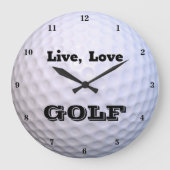 Grande Horloge Ronde Vivre, amour GOLF (Recto)
