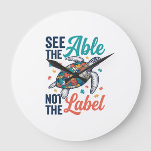 Grande Horloge Ronde Voir le design du t-shirt de sensibilisation au pu