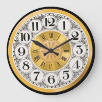 Voir visage or argent roman moderne numeral déco