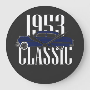 Grande Horloge Ronde Voiture classique Chevy Belair 1953 