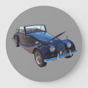 Grande Horloge Ronde Voiture de sport convertible Morgan Plus 4 1964