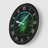 Grande Horloge Ronde Voiture Thématique Wall Clock (Angle)