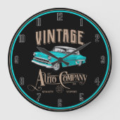 Grande Horloge Ronde Voitures anciennes (Recto)