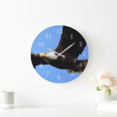 Grande Horloge Ronde Vol d'Eagle chauve (Maison)