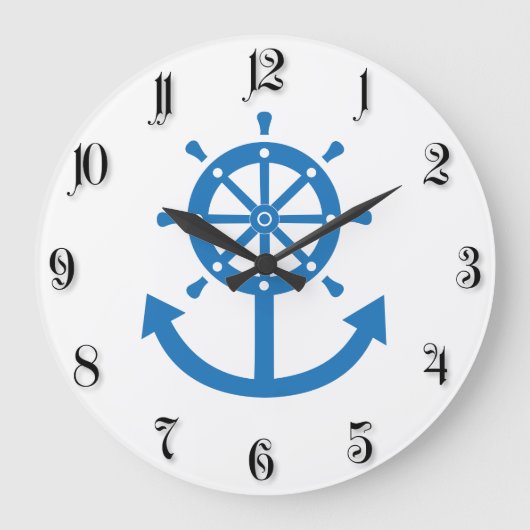 Grande Horloge Ronde Volant et ancre (Recto)