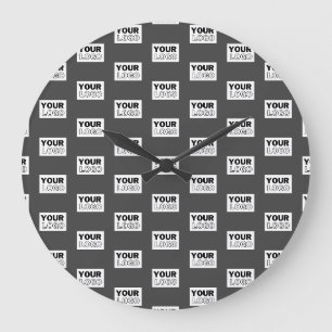 Grande Horloge Ronde Votre conception d'image ou logo d'entreprise en m