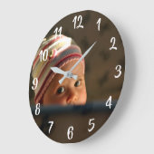 Grande Horloge Ronde Votre souvenir photo (Angle)