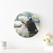 Grande Horloge Ronde Votre souvenir photo (Maison)