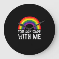Vous êtes en sécurité avec moi LGBTQ Mois de la fi