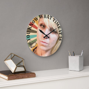 Grande Horloge Ronde Vous Savez À Quelle Heure Il Est