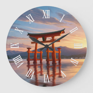 Grande Horloge Ronde Voyage au sanctuaire flottant de Miyajima Itsukush