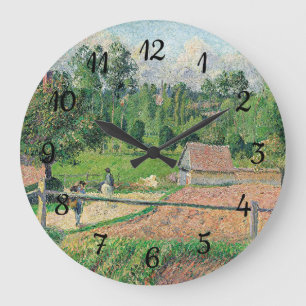 Grande Horloge Ronde Vue depuis la fenêtre de l'artiste Camille Pissarr