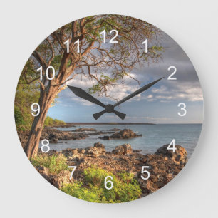 Grande Horloge Ronde Vue d'océan de Maui