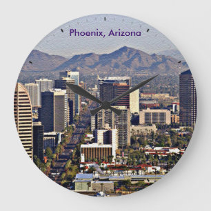 Grande Horloge Ronde Vue du centre de Phoenix, Arizona