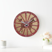 GRANDE HORLOGE RONDE WAGON WHEEL (Maison)