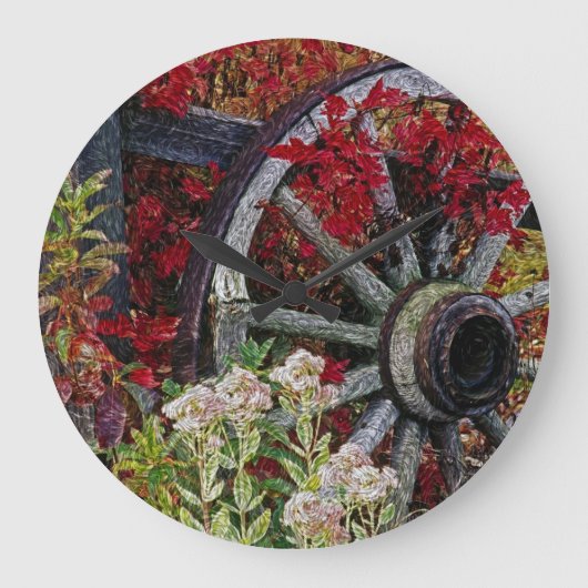 Grande Horloge Ronde Wagon Wheel 1 Clock (Recto)