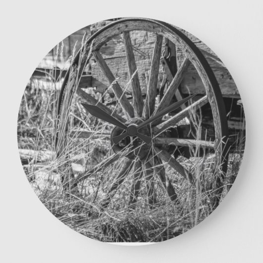 Grande Horloge Ronde Wagon Wheel Clock (Recto)