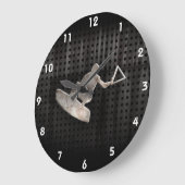 Grande Horloge Ronde Wakeboarder; Cool Black (Angle)