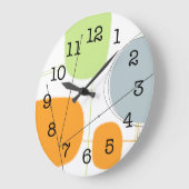 Grande Horloge Ronde Wall Clock - Abstract 1950 (Angle)