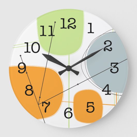 Grande Horloge Ronde Wall Clock - Abstract 1950 (Recto)