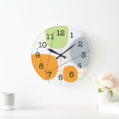 Grande Horloge Ronde Wall Clock - Abstract 1950 (Maison)