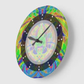Grande Horloge Ronde Wall Clock Ethnic (Angle)