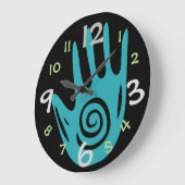 Grande Horloge Ronde Wall Clock for Art/Craft Room (Angle)