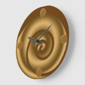 Grande Horloge Ronde Wall clock moderne (Angle)