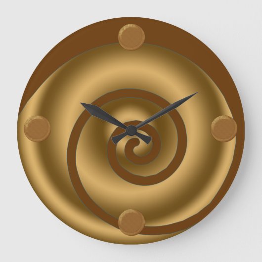 Grande Horloge Ronde Wall clock moderne (Recto)